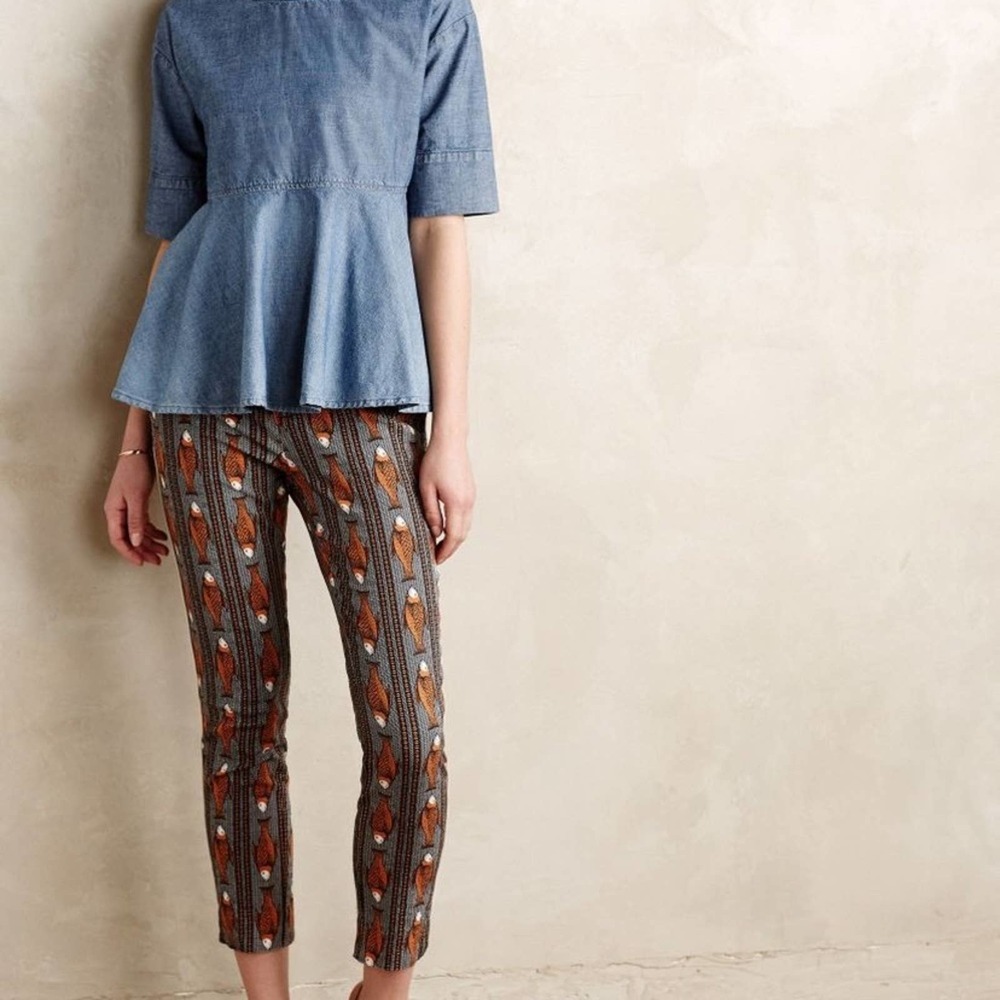 Anthropologie Cartonnier Fishing Line Charlie Trousers